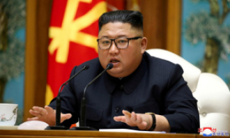 North Korean leader Kim Jong-un criticizes alliance between US, South Korea, and Japan, vows to continue nuclear development.