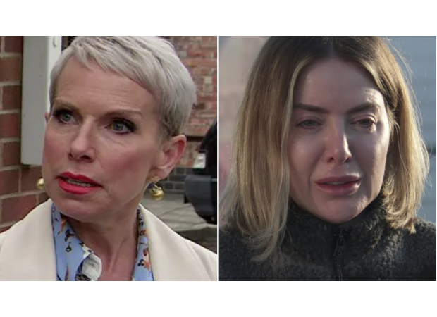 Debbie on Coronation Street is surprised by Abi's condition and risks her own safety to help her.