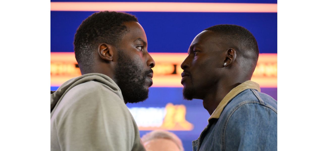 A British boxer mocks his opponent for allegedly kissing Madonna during a heated exchange.