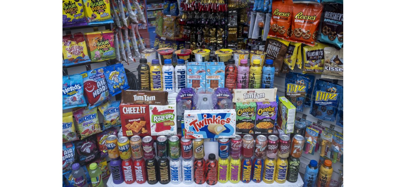 Warning about cancer risk from US sweets, drinks, and crisps sold in UK.