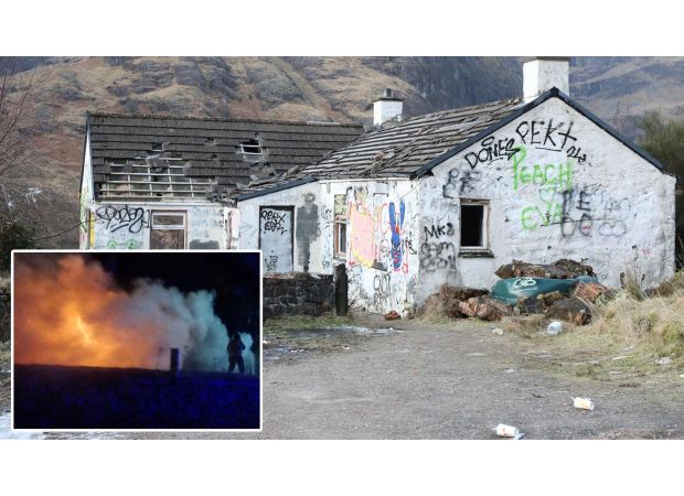 After decayed house fire, fate of Jimmy Savile's mansion in Scotland remains unknown.