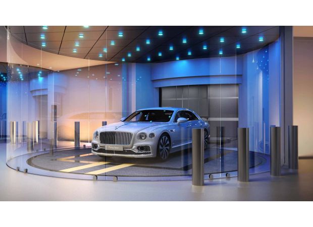 Fancy apartment building allows you to park your car inside your unit using a special elevator.