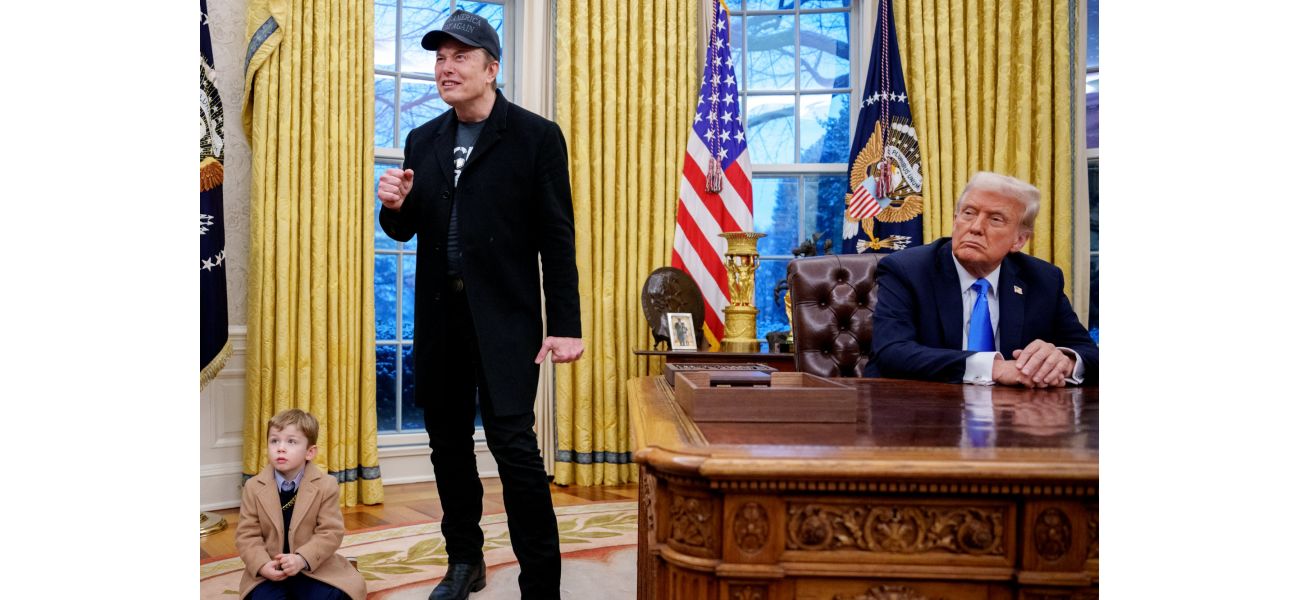 Elon Musk says 150-year-olds received social security, and his son imitated his hand gesture.
