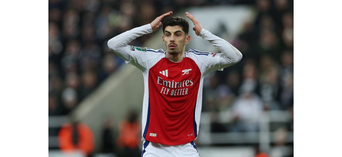 Kai Havertz injured during Arsenal's training in Dubai, causing setback for the team.