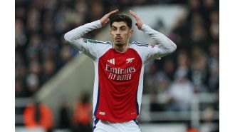 Kai Havertz injured during Arsenal's training in Dubai, causing setback for the team.