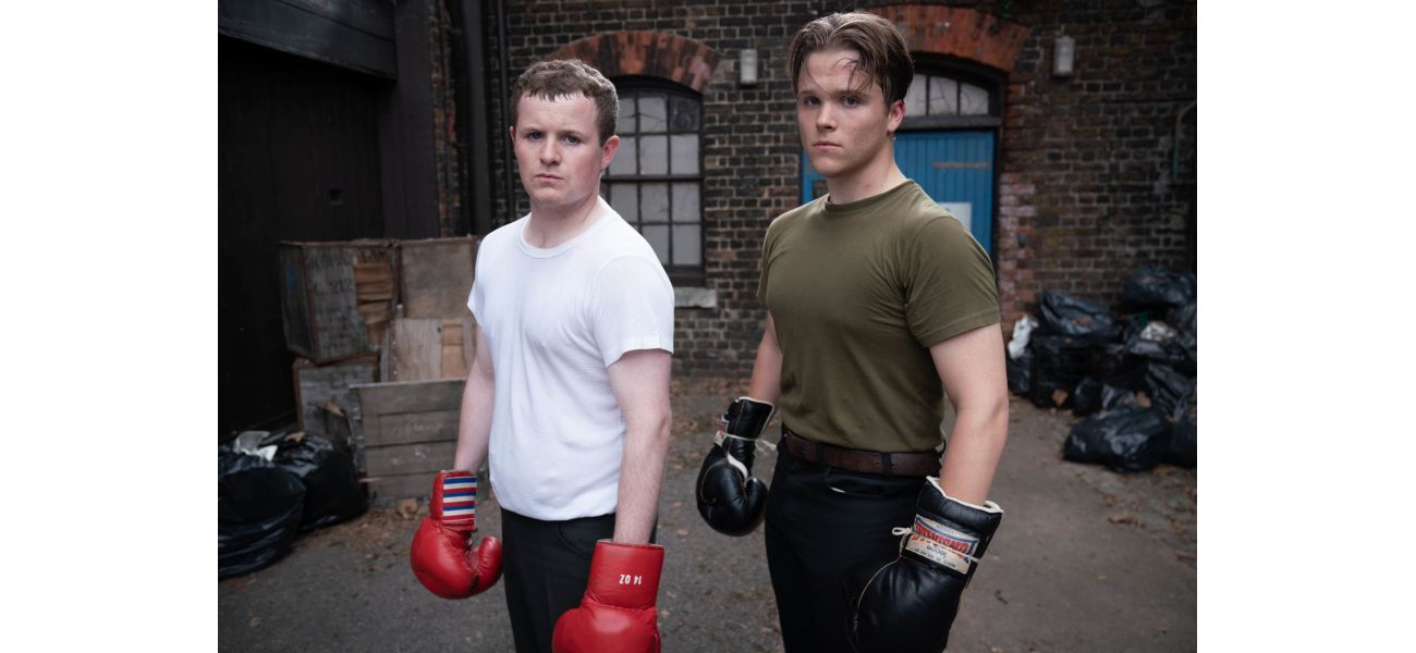 Who portrays the young versions of Phil and Grant Mitchell on EastEnders?