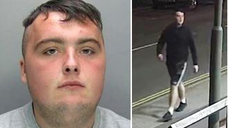 Disturbing video captures attempted rape as attacker follows victim on CCTV.