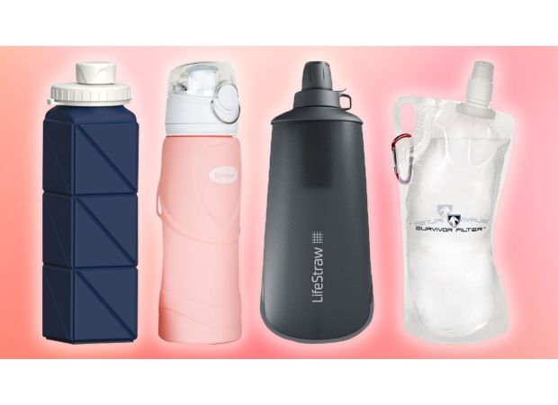 Keep yourself hydrated on your travels with top collapsible water bottles.