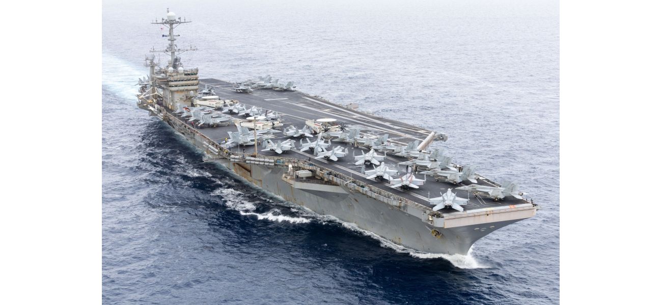 US Navy's nuclear aircraft carrier collides with ship in Suez Canal.