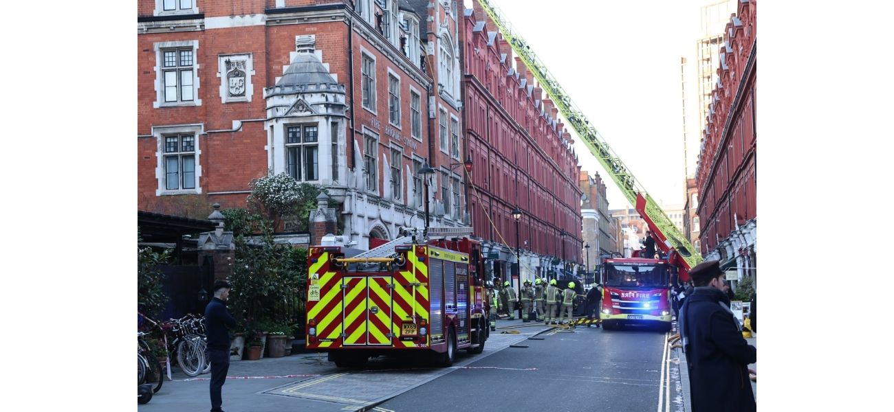 Famous Chiltern Firehouse hotel catches fire, spreading to roof.