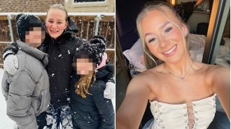 A 23-year-old Brit was photographed hugging her family just hours before she was fatally shot in the US.
