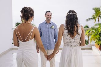 I am in a three-person relationship with a woman, but others think she is trying to take my husband away from me.