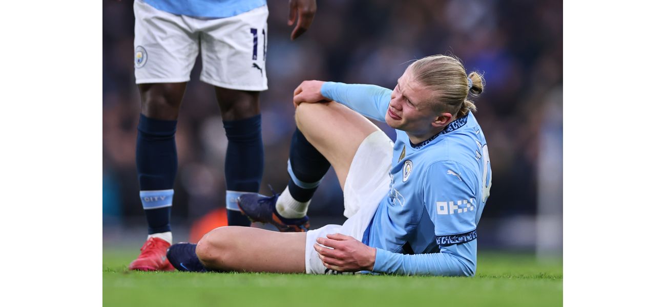 Guardiola downplays fears of Haaland injury after possible ACL scare.