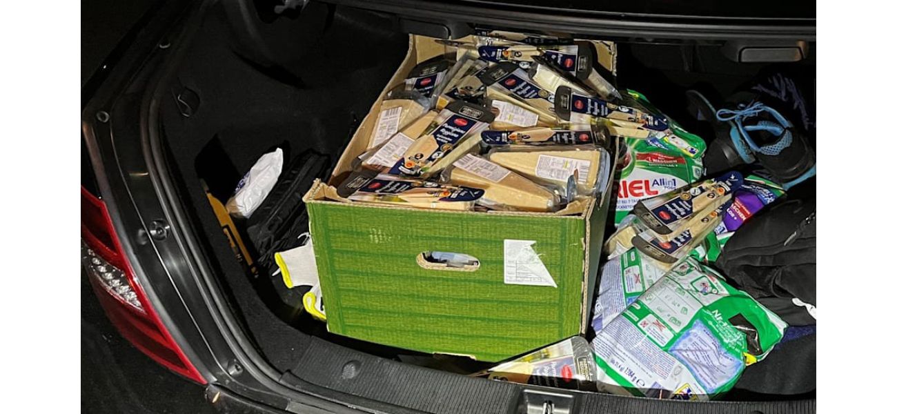 Two men caught for stealing 200 packs of butter and 146 blocks of Parmesan cheese.