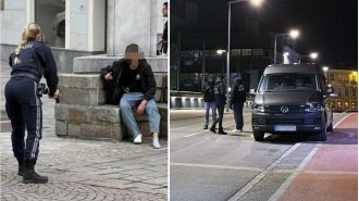 A man stabbed and killed a 14-year-old and injured five others while laughing during the attack.