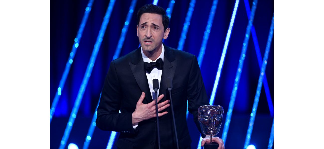 Adrien Brody, Bafta award recipient, has been putting a lot of effort into The Brutalist.