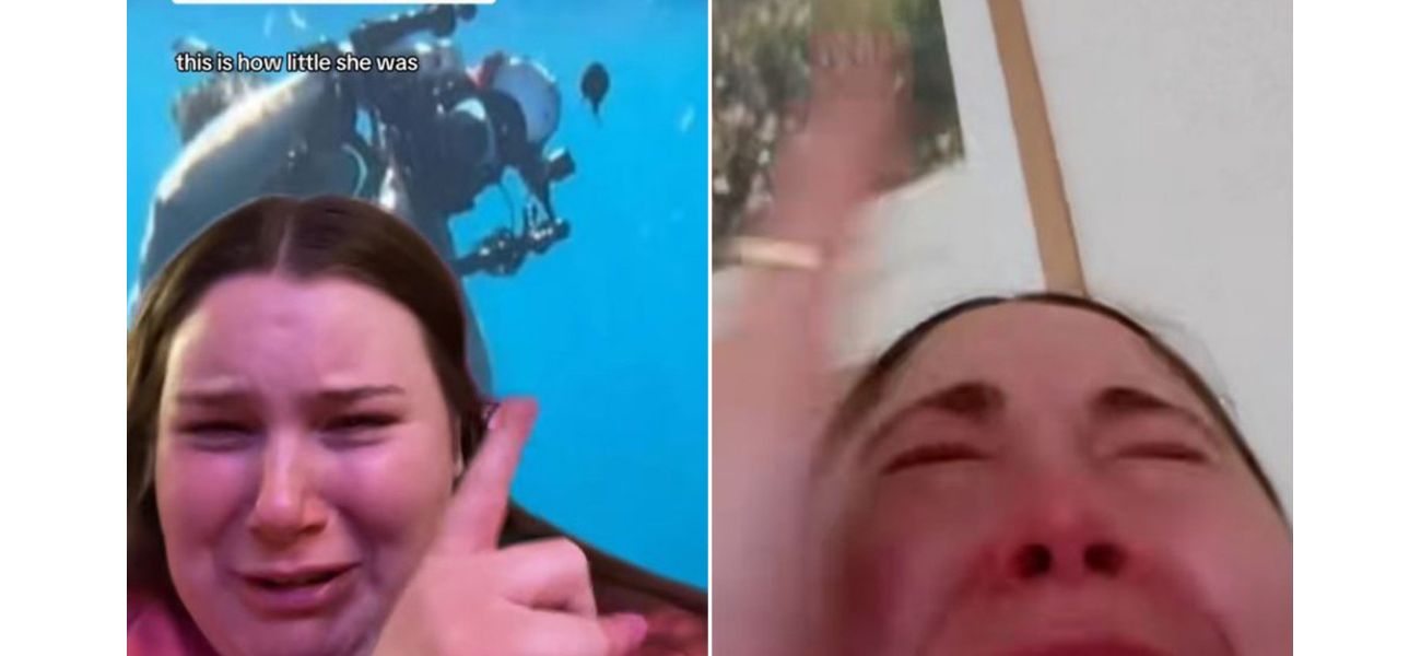 Young people are crying about a small fish emerging from the ocean's depths.