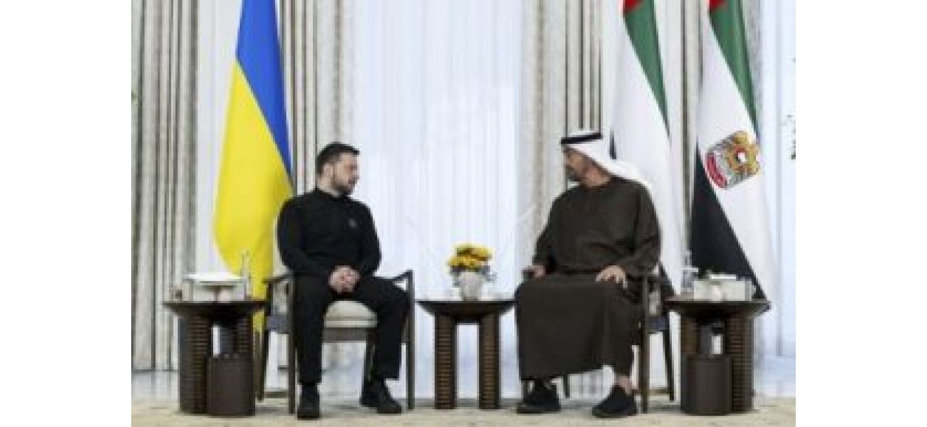 Ukrainian President Zelenskyy visits UAE to seek resolution for Russia-Ukraine conflict.