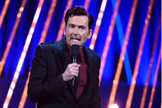 BBC Baftas broadcast removes David Tennant's harsh Donald Trump criticism.