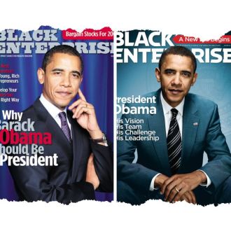 Black Enterprise made history by electing the first black president.