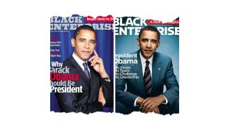 Black Enterprise made history by electing the first black president.