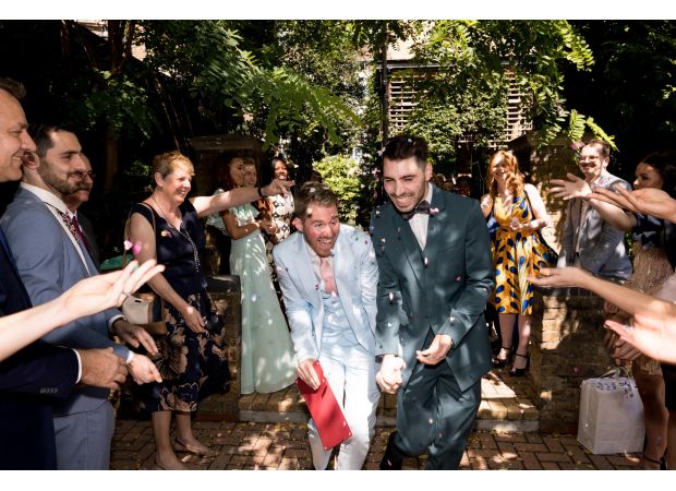 We protested by rejecting same-sex marriage as we are part of the LGBTQ+ community.