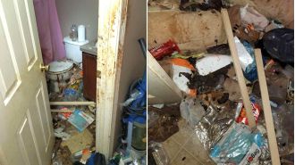 Mom left kids in dirty home for years, only visited to drop off food.