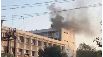 A fire occurs at the Odisha secretariat.