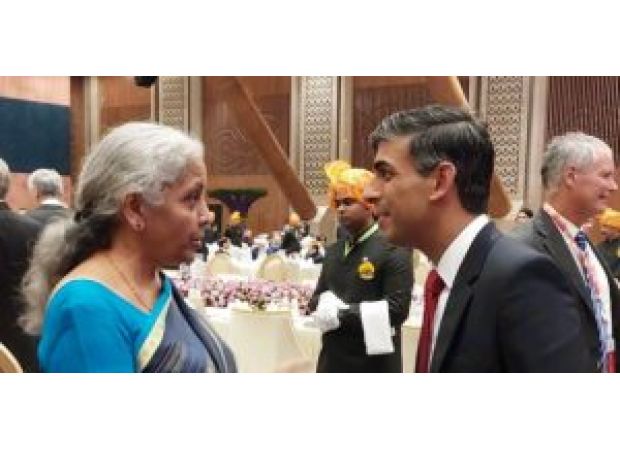 Sitharaman talks with former UK Prime Minister Sunak in important conversation about finance.