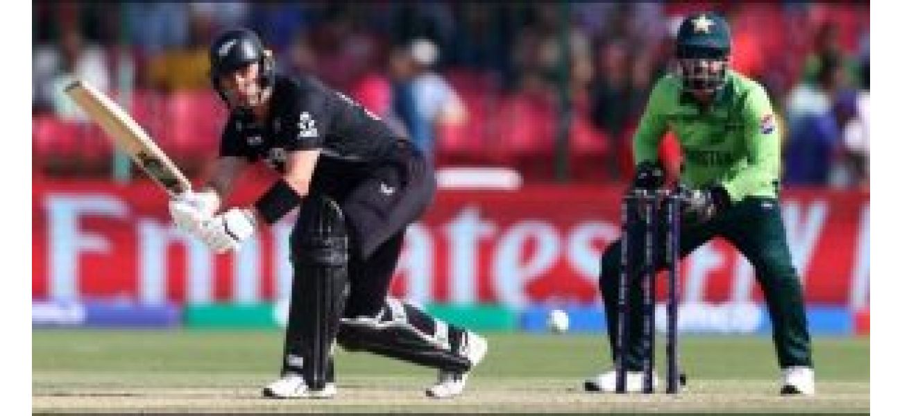 New Zealand dominates Pakistan in Champions Trophy match with Latham and Young leading the way, winning by 60 runs.
