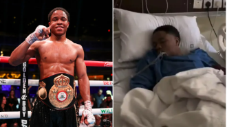World championship match cancelled when boxer hospitalized after extreme allegations of poisoning.