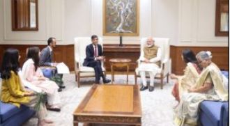 Sunak admires Modi's goals for India and finds it exhilarating to listen to his plans.