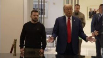 Zelensky denies Trump's comment about his low ratings, labeling it as false information
