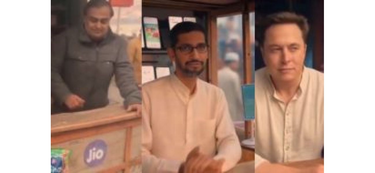 Three influential figures, Ambani, Musk, and Sundar Pichai, have set up booths at Mahakumbh and a video of the event has gone viral.