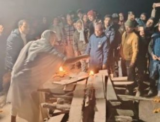 A KIIT student's funeral held in Nepal.
