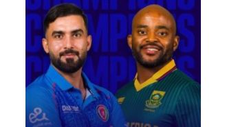 SA chooses to bat first against Afghanistan in the Champions Trophy after winning the toss.