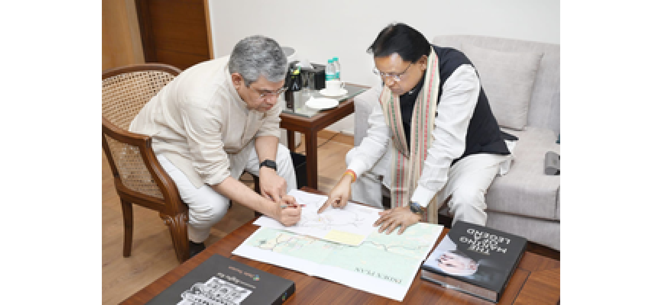 The CM of Odisha met with Ashwini Vaishnaw to discuss improving railway infrastructure in the state.