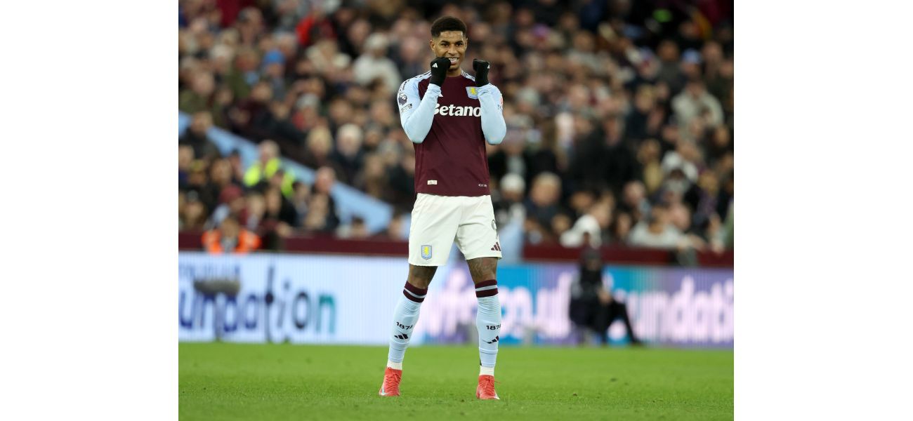 Emery praises Rashford after Villa beats Chelsea.