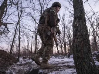 Russia sends unprecedented amount of drones into Ukraine on eve of third anniversary of war.