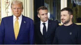 Macron and Sunak travel to Washington to convince Trump about providing aid to Ukraine.