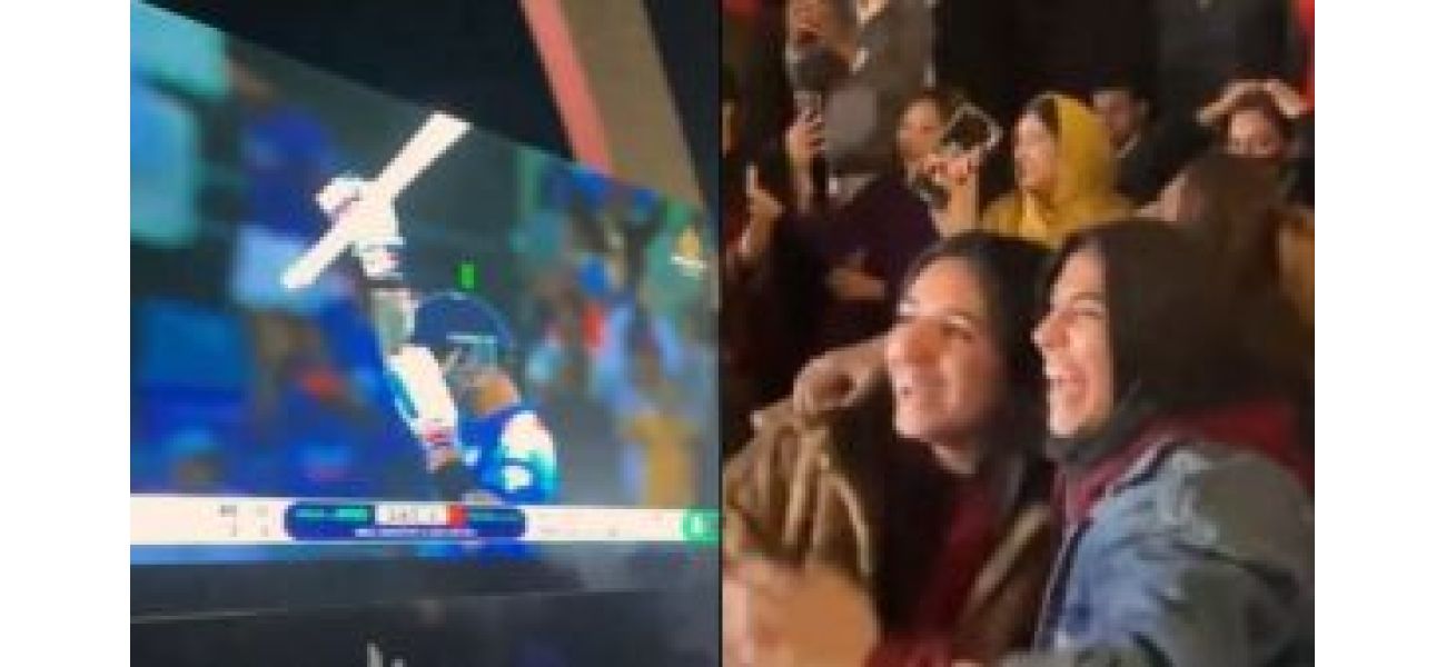 Pakistani fans in Islamabad excitedly support Virat Kohli's 51st ODI century against their team.