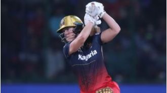 RCB used Perry's undefeated 90 runs to achieve a score of 180/6 against UPW in WPL.