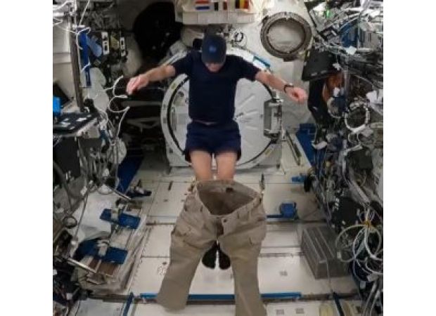 NASA engineer goes viral with video showing how astronauts wear pants in zero gravity.