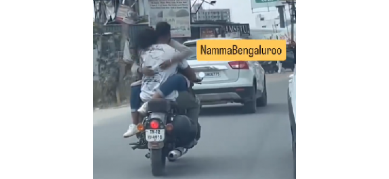 Watch a video of a couple's adventurous bike ride, featuring 'Kabir Singh' from Meesho, that has gone viral.