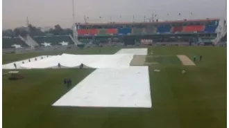 The toss for Pakistan vs. Bangladesh in the 2025 Champions Trophy is delayed due to rain.