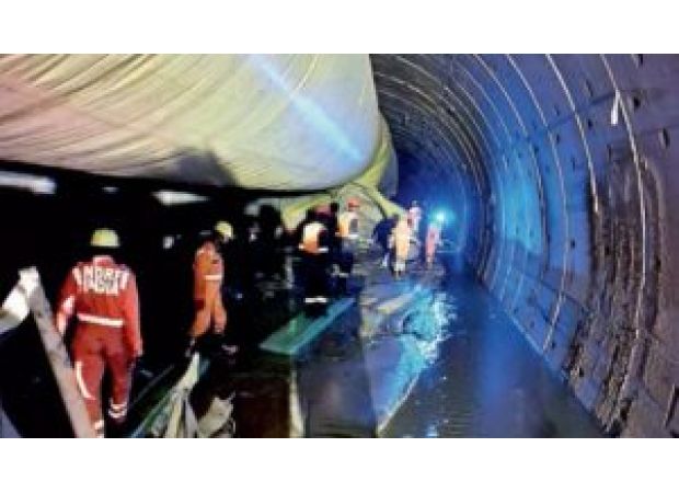 Rescue team reaches end of Telangana tunnel, fate of trapped workers still unknown.