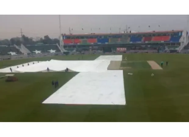 The toss for Pakistan vs. Bangladesh in the 2025 Champions Trophy is delayed due to rain.