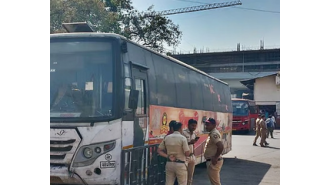 Police in Pune are offering a reward of Rs1lakh and using drones to search for the accused in the bus rape case.