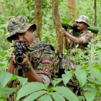 Security forces are currently engaged in a intense gunfight with Naxal militants in Chhattisgarh.