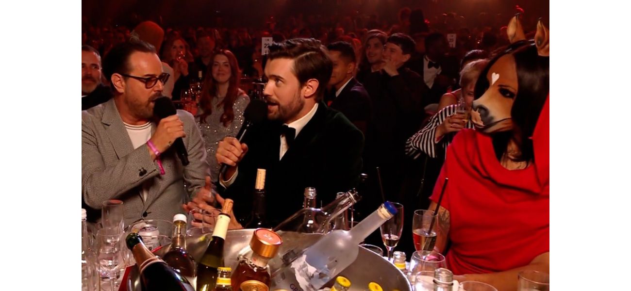 Confusion among Brit Awards viewers as Danny Dyer and a horse are seen sitting next to each other.